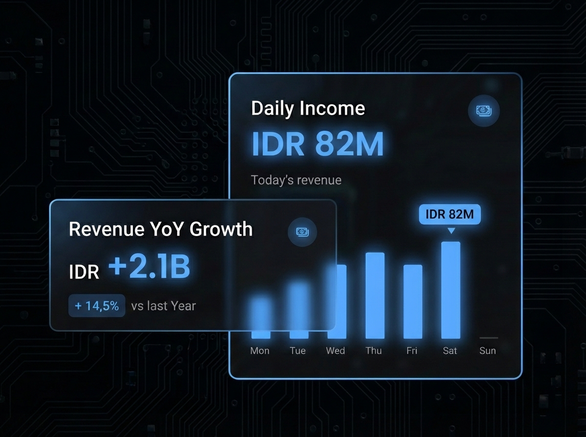 Kontrol keuangan bisnis dengan sistem akuntansi otomatis